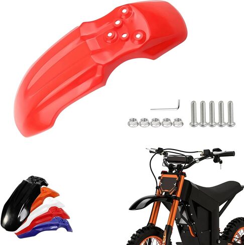 Upgarded Dirt Bike Front Fender for Tuttio Soleil01, CRF50 Style 125CC Pit PRO Trail Dirt Bike, E-Bike mud Guard with Screws, Tutto Upgarded Accessories, Red in Saudi Arabia