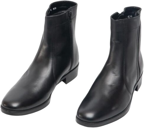Scimitar Mens Inside Zip Lined Resin Sole Boots (9 US) (Black) in Saudi Arabia