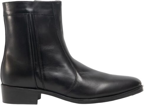Scimitar Mens Inside Zip Lined Resin Sole Boots (9 US) (Black) in Saudi Arabia