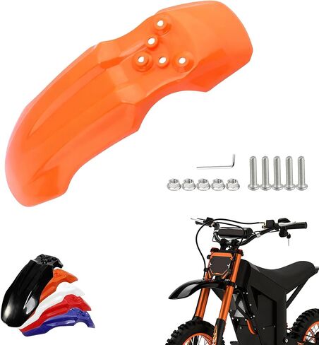 Upgarded Dirt Bike Front Fender for Tuttio Soleil01, CRF50 Style 125CC Pit PRO Trail Dirt Bike, E-Bike mud Guard with Screws, Tutto Upgarded Accessories, Red in Saudi Arabia