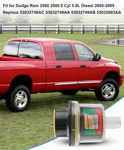 Air Flow Filter Restriction Sensor Fit for Dodge Ram 2500 3500 6 Cyl 5.9L Diesel 2005-2009 Replace 53032749AC 53032749AA 53032749AB 53032663AA in Saudi Arabia