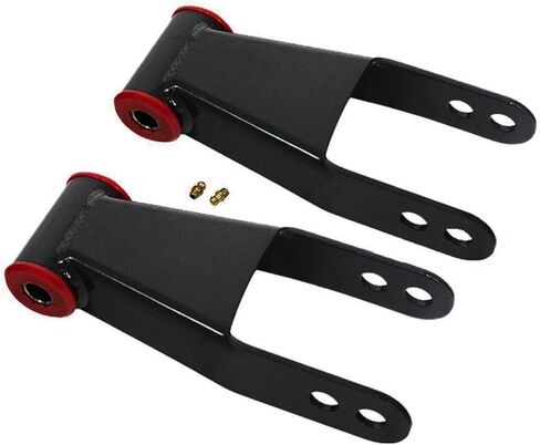 1-2" Lowering Drop Shackles Kit Compatible with 2001-2010 Chevy Silverado GMC Sierra 1500HD 2500HD 3500HD 2WD 8 Lug Trucks in Saudi Arabia