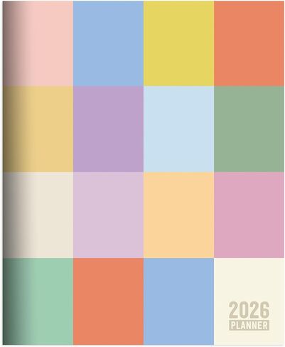 TF Publishing 2026 Color Swatch Large Monthly Planner - 2 Page Spreads with Extra Large Calendar Grids and Planning Prompts - 2026 Calendar Monthly Planner for School and Work - 9in x 11in in Saudi Arabia