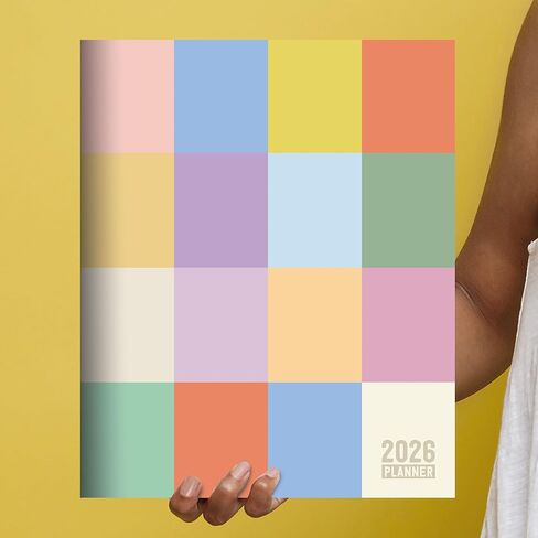TF Publishing 2026 Color Swatch Large Monthly Planner - 2 Page Spreads with Extra Large Calendar Grids and Planning Prompts - 2026 Calendar Monthly Planner for School and Work - 9in x 11in in Saudi Arabia
