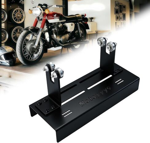 Motorcycle Moped Crank Crankshaft Truing Stand Runout Measurement Tool with Long Track Base & Steel Roller Bearing Posts for Dirt Bikes Scooters Mopeds in Kuwait