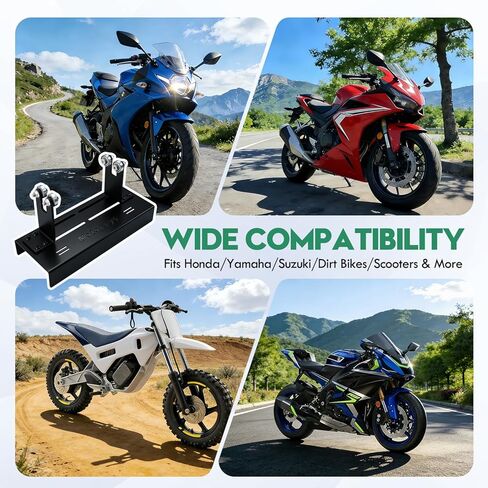 Motorcycle Moped Crank Crankshaft Truing Stand Runout Measurement Tool with Long Track Base & Steel Roller Bearing Posts for Dirt Bikes Scooters Mopeds in Kuwait