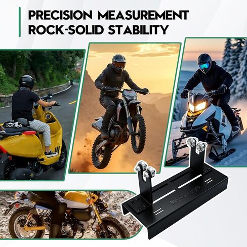 Motorcycle Moped Crank Crankshaft Truing Stand Runout Measurement Tool with Long Track Base & Steel Roller Bearing Posts for Dirt Bikes Scooters Mopeds in Kuwait