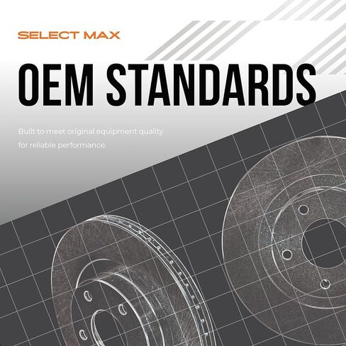 MAX Advanced Brakes - Brake Kit For 2011-2016 Hyundai Elantra, 2014-2018 Kia Forte| Carbon Ceramic Brake and Rotor Kit Front and Rear| OE Replacement Brake Rotors in Kuwait