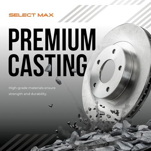 MAX Advanced Brakes - Brake Kit For 2011-2016 Hyundai Elantra, 2014-2018 Kia Forte| Carbon Ceramic Brake and Rotor Kit Front and Rear| OE Replacement Brake Rotors in Kuwait