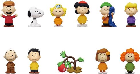 سلسلة Peanuts Series 4 - مشبك حقيبة قابل للجمع مقاس 5 بوصات - حقيبة عمياء (شكل عشوائي واحد) - سلسلة مفاتيح شخصية كرتونية/ملحق حقيبة الظهر | بضائع مرخصة رسميًا in Kuwait