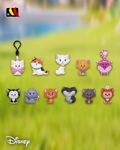 Disney Cats Series 1 – 5" Collectible Bag Clip – Blind Bag (ONE Random Figure) Character Keychain/Backpack Accessory | Official Licensed Merchandise in Saudi Arabia