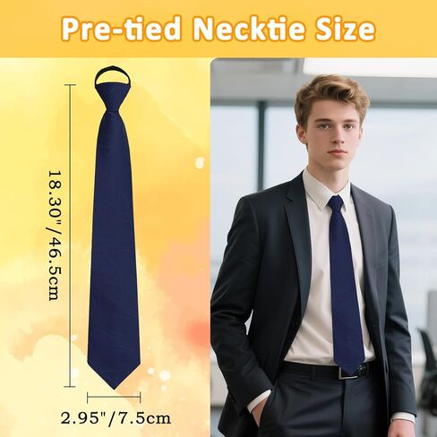 ربطات عنق بسحاب للرجال، ربطات عنق رجالية مربوطة مسبقًا، ربطات عنق رجالية مخططة صلبة لحفلات الزفاف والولائم غير الرسمية in Kuwait
