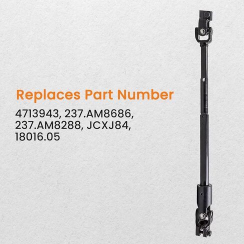 Power Steering Shaft .05 Piece Lower for JEEP for Cherokee 1988-1994 for Comanche 1986-1992 Black Single Part-Kit or Single Part JCXJ84 AM8288, adapt to your car in Kuwait