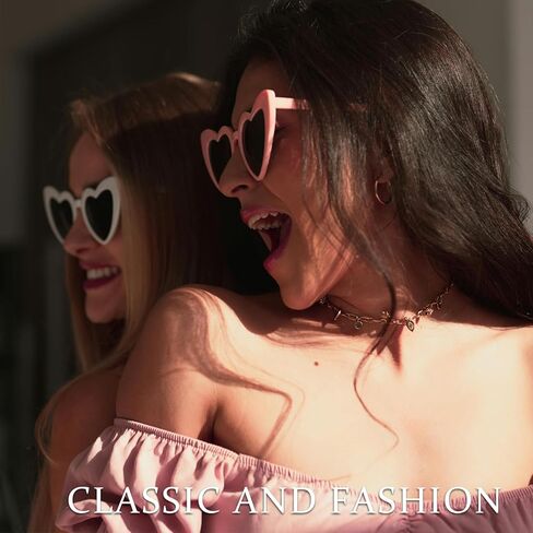 12 Pack Heart Shaped Cat Eye Sunglasses Bulk for Women Heart Sunglasses for Bachelorette Party in Kuwait