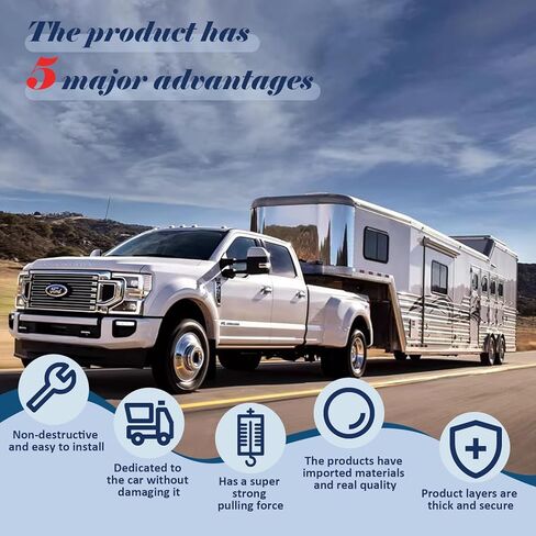 Adjustable Trailer Hitch Fits 2-inch Receiver, Heavy Duty Aluminum Tow Hitches,6-inch Drop/Rise, Solid Tube Hitch,for Truck(12,500 LBS GTW), Double Anti-Theft Locking Hitch Pins (Silver) in Saudi Arabia