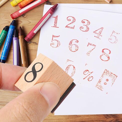 مجموعة طوابع خشبية يمكنك صنعها بنفسك، محمولة لوضع العلامات على المكتب والمدرسة in Saudi Arabia