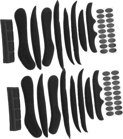 Sponge Helmet Liner Replacement, 2 Set Bike Electric Helmet Lining, Soft & Durable, General Purpose Multi-Function Helmet Sponge Lining, Hook&Loop, for Bicycle, Electric Bicycle, Adults, Cycling in Saudi Arabia