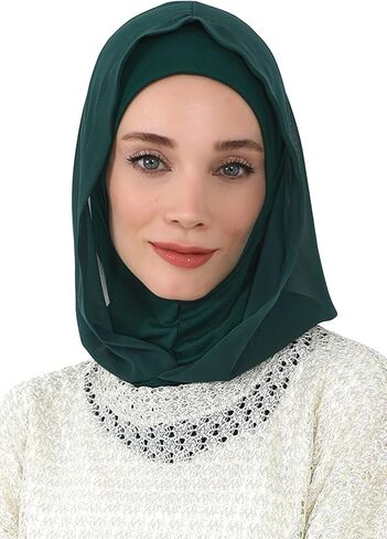 غطاء محرك السيارة جيرسي الذي يغطي الرقبة بتصميم عائشة مع غطاء رأس من الشيفون، غطاء رأس كامل التغطية مع غطاء رأس من الشيفون خفيف الوزن in Saudi Arabia