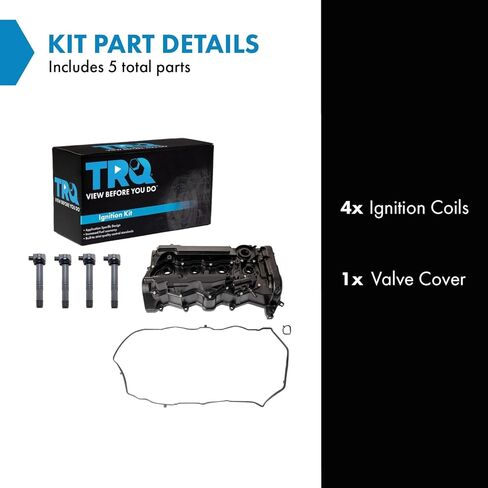 طقم ملف الإشعال TRQ مكون من 5 قطع على القابس متوافق مع 2016-2021 Acura ILX 2015-2020 TLX 2013-2017 Honda Accord 2015-2019 CR-V in Kuwait