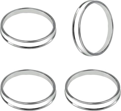 4 PCS Hub Centric Rings, 54 ID to 73 OD Wheel Center Bore Shaft Shock Absorbing Spacer, Aluminum Alloy Wheel Hubrings Compatible with Most Vehicles, Car Accessories in Saudi Arabia