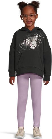 adidas girls Graphic Hooded Pullover Glitter Legging Set (Toddler/Little Kid) in Kuwait