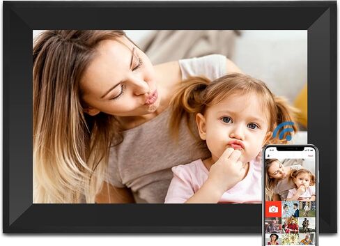 Caxtonz Digital Picture Frame WiFi 10.1 Inch Smart Digital Photo Frame 16GB Memory 1280 * 800 IPS HD Touch Screen/auto-Rotate Use App Share Photos and Videos remotely 【Unlimited Cloud Storage】 in Kuwait