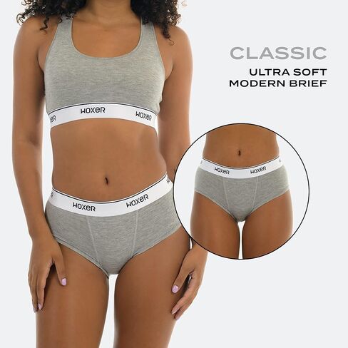 Woxer XX-Large (Black 2.0 + Pride Black + Heather Grey) Womens Boxer Briefs Underwear, Classic Brief Style Boyshorts Panties, Soft Anti-Chafing, No Roll Inseam in Saudi Arabia