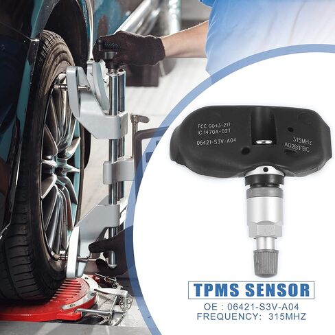 X AUTOHAUX 4 قطعة 06421-S3V-A04 نظام مراقبة ضغط الإطارات الاستشعار مستشعر تساوي ضغط الإطارات 315 ميجا هرتز ل Acura RL TL 2005 2006 2007 2008 in Kuwait