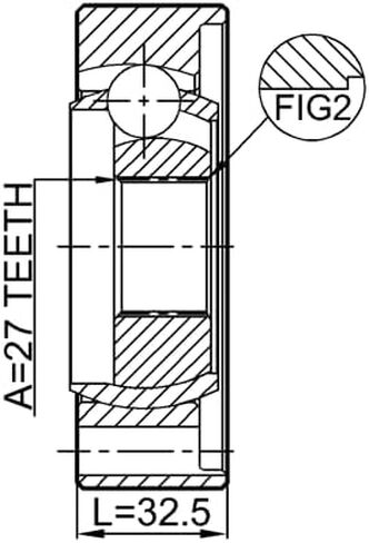 فبراير 2011-WKSHAR PROPSHAFT CV JOINT 27X104 لـ 52123631AA in Saudi Arabia