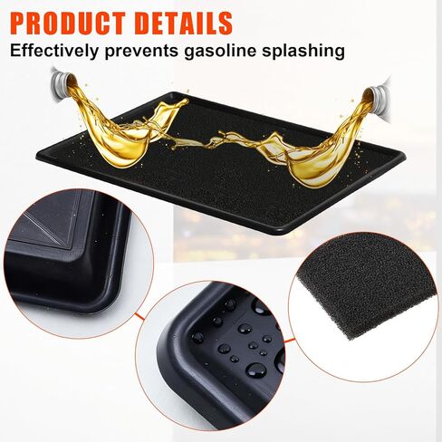 3-Pack Oil Drip Pan for Under Car(35.4 x 24 x 1.6 Inch) Flexible Oil Trays with Felt Mat, Large Leak-Proof Drip Pan for Car Oil Changes, Engine Maintenance, Pet Cleaning, and Home Appliance Repair in Kuwait