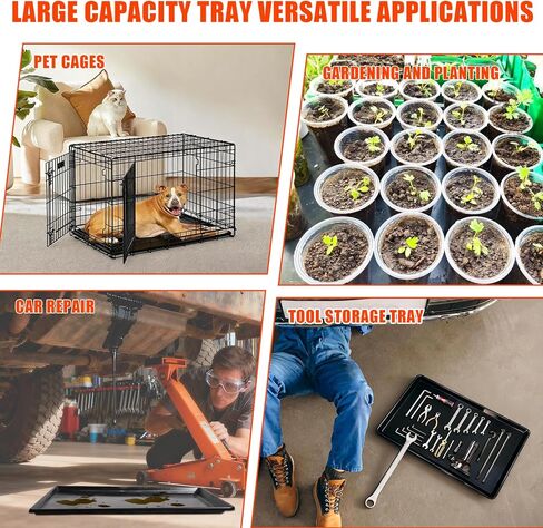 3-Pack Oil Drip Pan for Under Car(35.4 x 24 x 1.6 Inch) Flexible Oil Trays with Felt Mat, Large Leak-Proof Drip Pan for Car Oil Changes, Engine Maintenance, Pet Cleaning, and Home Appliance Repair in Kuwait