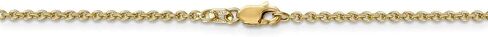 Roy Rose Jewelry 10K Yellow Gold 2mm Solid Polished Cable Chain ~ length: 20 inches in Saudi Arabia