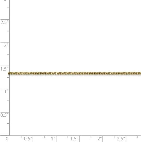 Roy Rose Jewelry 10K Yellow Gold 2mm Solid Polished Cable Chain ~ length: 20 inches in Saudi Arabia