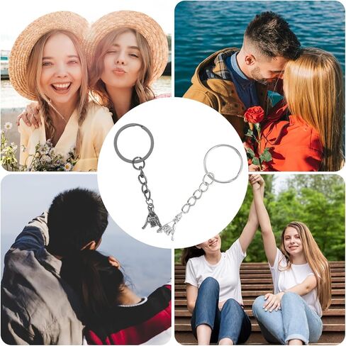 Ouligay Matching Couple Keychain Gift for Boyfriend Girlfriend Him Her Pinky Promise Best Friend Birthday Gift for Women in Saudi Arabia