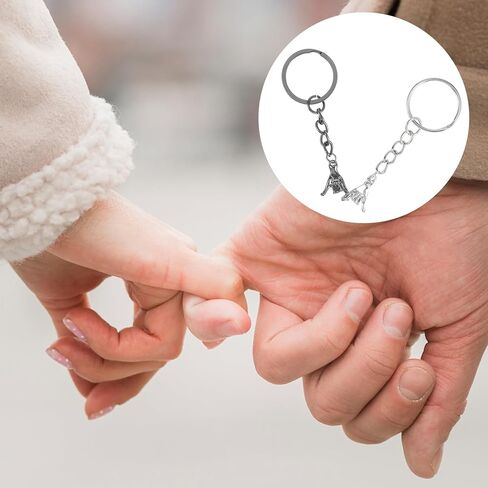 Ouligay Matching Couple Keychain Gift for Boyfriend Girlfriend Him Her Pinky Promise Best Friend Birthday Gift for Women in Saudi Arabia
