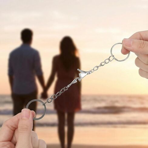 Ouligay Matching Couple Keychain Gift for Boyfriend Girlfriend Him Her Pinky Promise Best Friend Birthday Gift for Women in Saudi Arabia