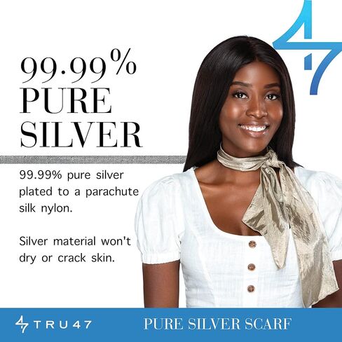 وشاح TRU47 فضي نقي (42 بوصة × 5.75 بوصة) in Kuwait