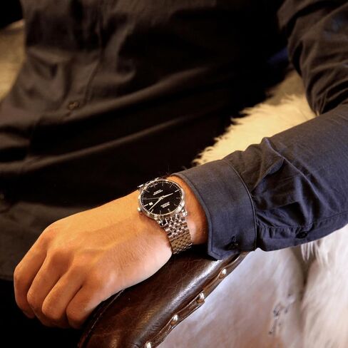MIDO Baroncelli Chronometer Silicon Gent - Swiss Automatic Watch for Men - Black Dial - Case 40mm - M0274081105100 in Saudi Arabia