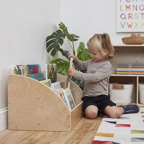 عرض كتب الأطفال الصغار من ECR4Kids، رف كتب للمبتدئين، طبيعي in Kuwait
