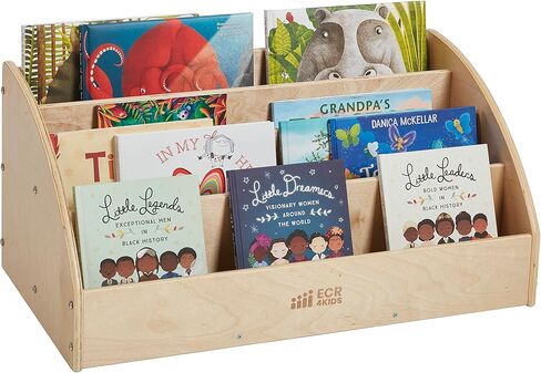 عرض كتب الأطفال الصغار من ECR4Kids، رف كتب للمبتدئين، طبيعي in Kuwait