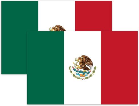Mexican Flag Car Magnet - 2 Pack 4x6 inches Mexico Eagle Emblem Car Magnets, Auto Truck Fridge Magnetic Decal Bumper Magnet in Saudi Arabia