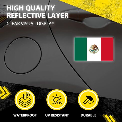 Mexican Flag Car Magnet - 2 Pack 4x6 inches Mexico Eagle Emblem Car Magnets, Auto Truck Fridge Magnetic Decal Bumper Magnet in Saudi Arabia