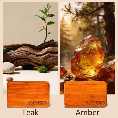 معطر هواء للسيارة - معطر هواء خشبي أصلي - مزيل رائحة السيارة لرائحة تدوم طويلاً، موزع رائحة السيارة للشاحنات، وسيارات الدفع الرباعي، وسيارات السيدان - 4 عبوات تتضمن مشبكين (خشب الساج - العنبر - كابانا - جروف) in Kuwait