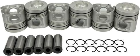 6 PC K13D Piston 13216-2100 13216-2470 Suitable for Hino Engine Part in Saudi Arabia