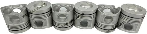 6 PC K13D Piston 13216-2100 13216-2470 Suitable for Hino Engine Part in Saudi Arabia
