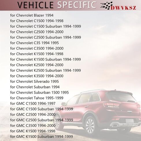 A/C خرطوم سائل التبريد استبدال لشفروليه C1500 6.5L 1994 1995 1996 1997 1998 ، ل K1500 6.5L 1994 1995 1996 1997 1998 ، ل تاهو 6.5L 1995 1996 1997 1998 1999، (1x) in Kuwait