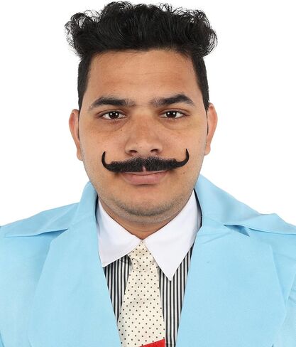 HPO Adult Men's Classic Holiday Doc Mustache | Multiple Colors | Novelty False Facial Hair | Costume Accessory for Adults in Saudi Arabia