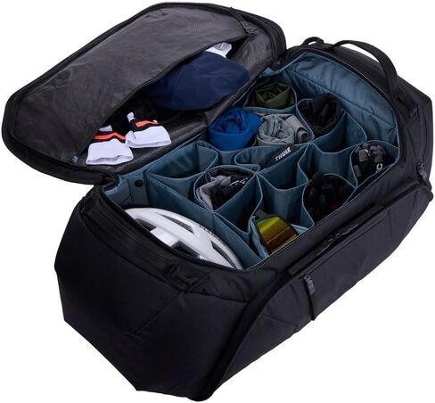 RoundTrip Bike Duffel 55L - Waterproof Travel Bike Gear Bag with Shoe & Helmet Compartments, Durable 600D Polyester, Organized Cycling Travel Duffel with Wheels & Removable Shoulder Strap for Ro in Saudi Arabia