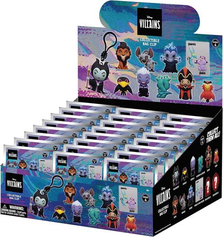 Disney Villains Series 4 – 5" Collectible Bag Clip – Blind Bag (ONE Random Figure) – Animated Character Keychain/Backpack Accessory | Official Licensed Merchandise in Saudi Arabia