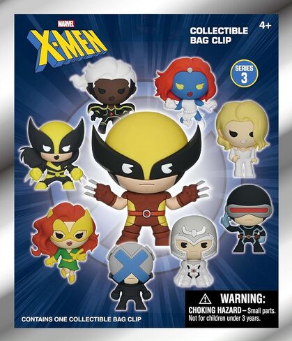 X-Men Classic Series 3 – 5" Collectible Bag Clip – Blind Bag (ONE Random Figure) – Marvel Superhero Character Keychain/Backpack Accessory | Official Licensed Merchandise in Saudi Arabia